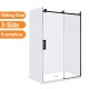 1170*870*1950mm 3 Sides Black Frameless Sliding Door Rectangle Shower Box 1170*870*1950mm 3 Sides Black Frameless Sliding Door Rectangle Shower Box